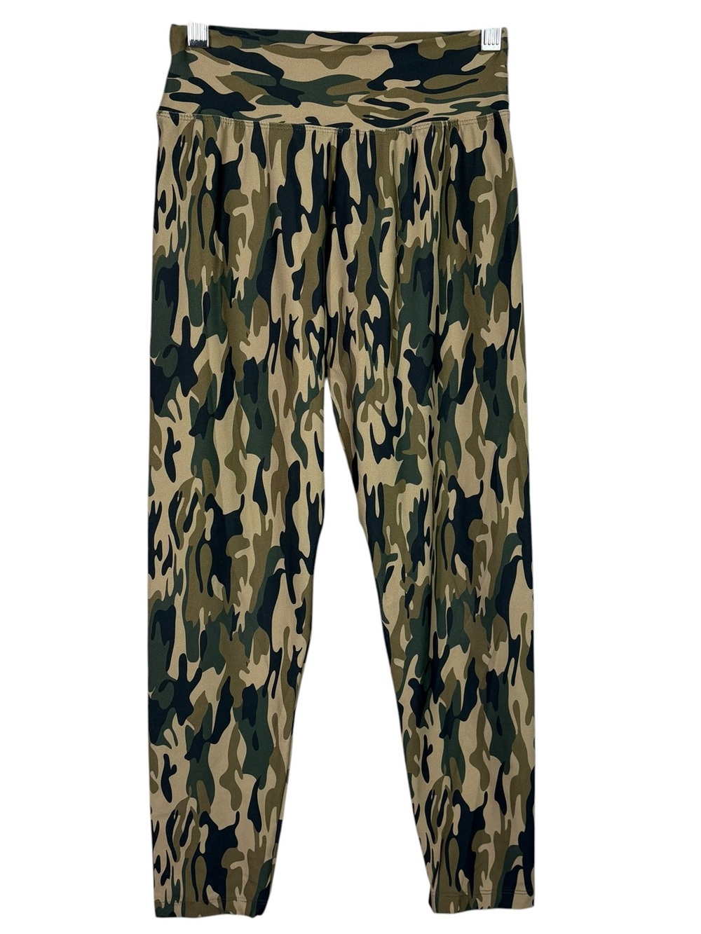 Liquido Camo Camouflage Printed Stretch Athletic Leggings Medium M Running Gym